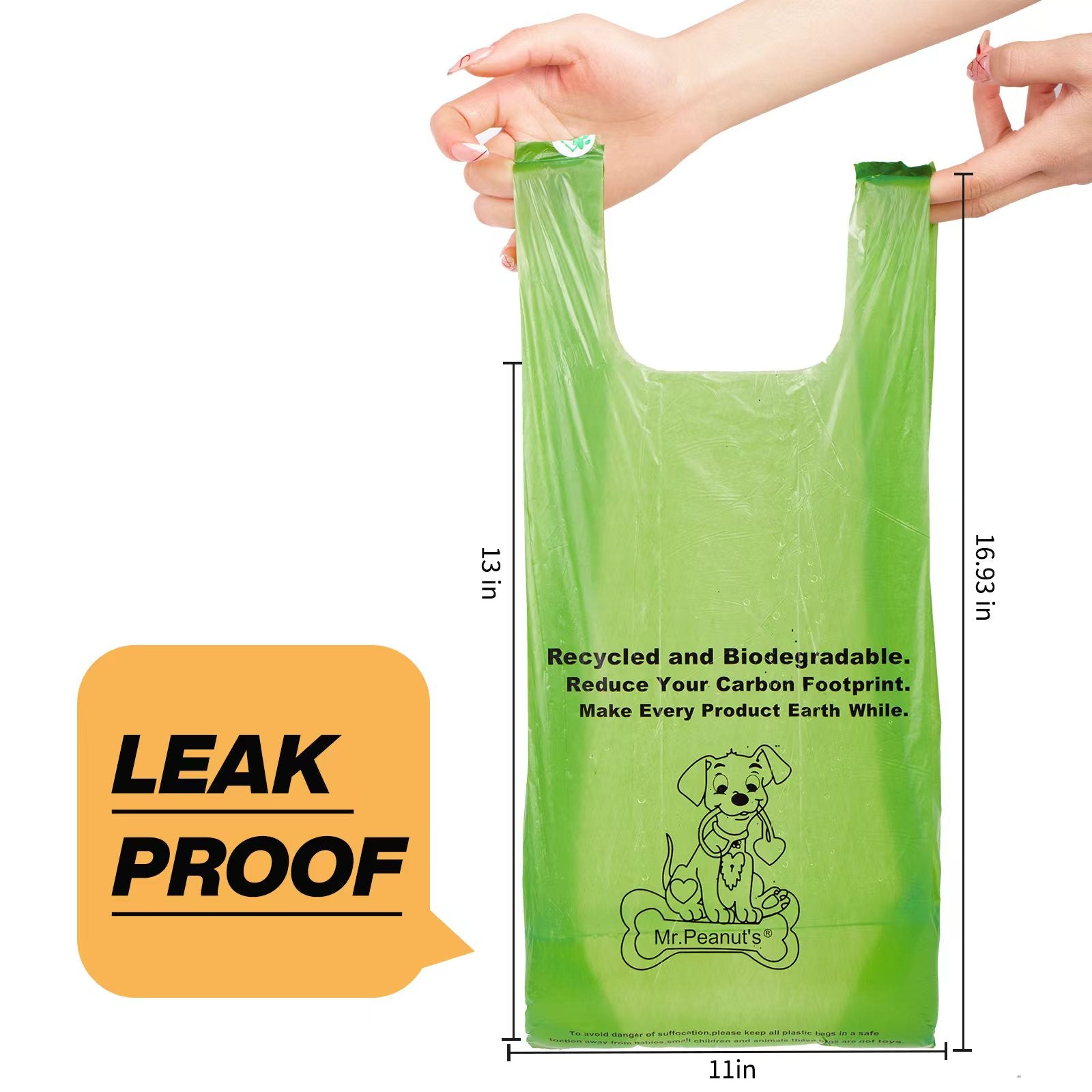 Mr. Peanut's XL Pooper Scooper Waste Bags - 160 Count